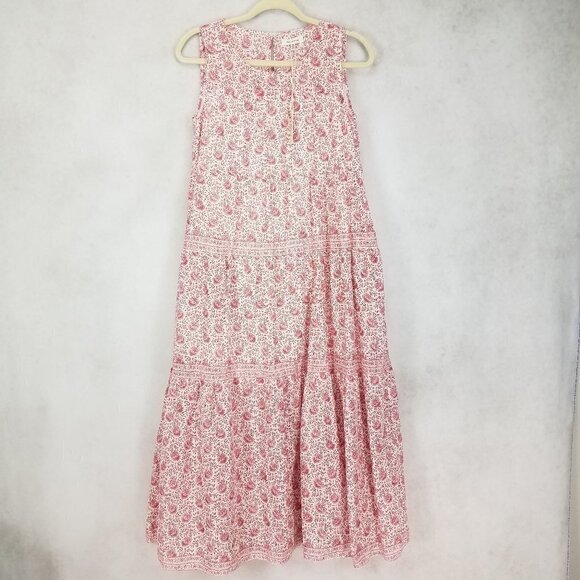 NEW Max Studio Size XS Floral Sleeveless Lightweight Long Boho Dress Pockets - Picture 1 of 10